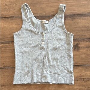 Brandy Melville Light Gray Top